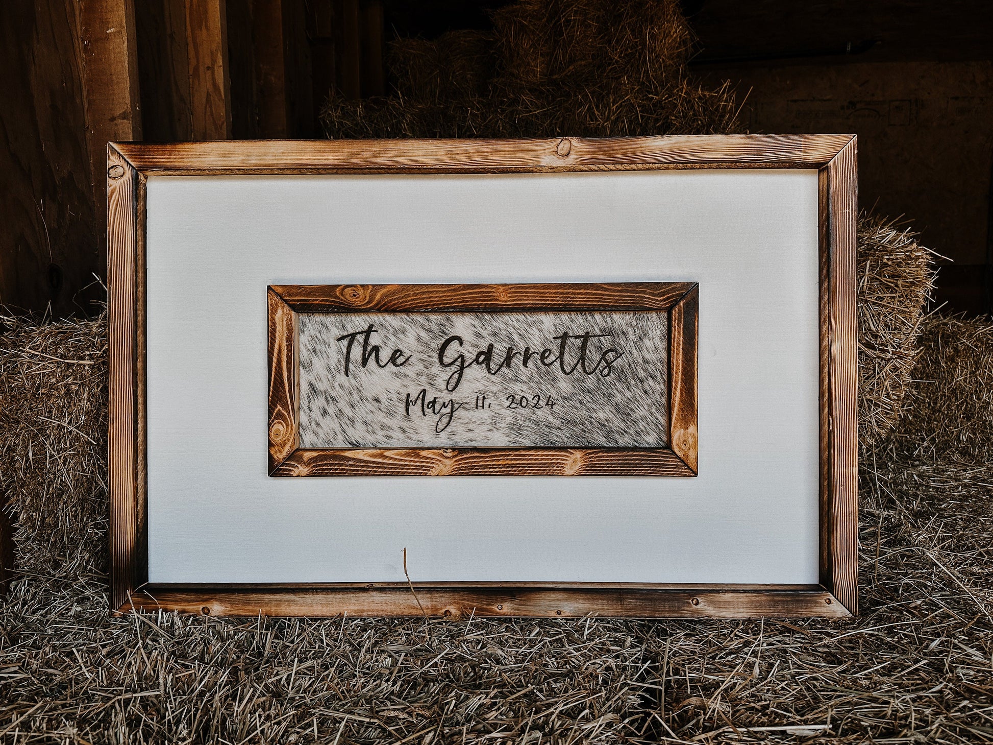 wood burnt frame, lightly peppered salt and pepper black with font 5