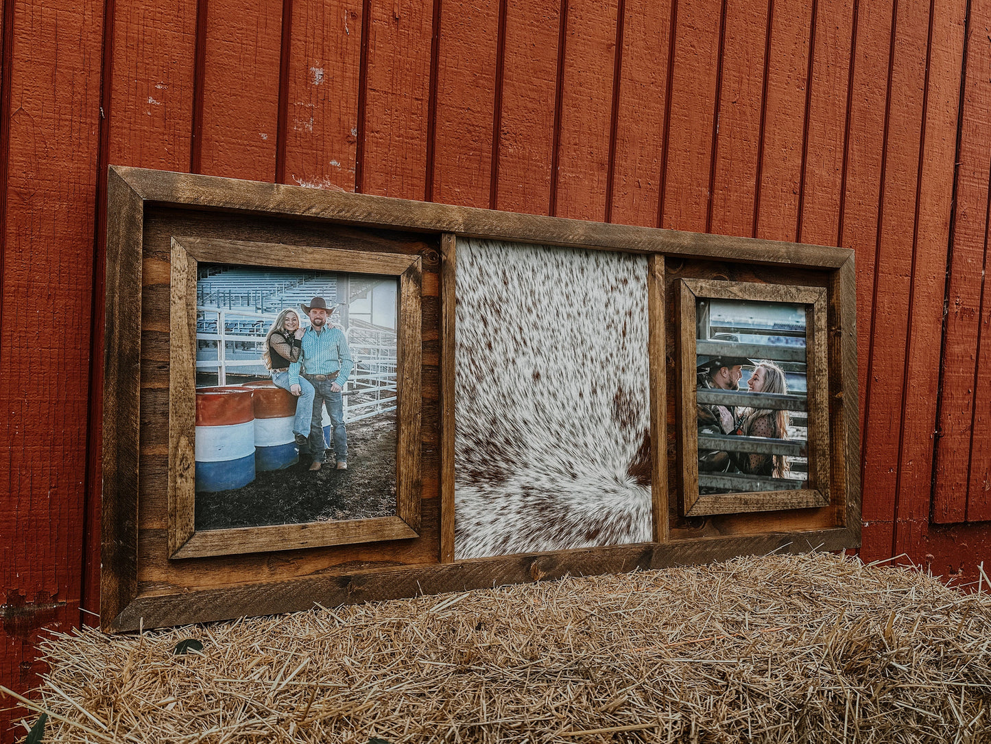 genuine cowhide - brandable picture frame