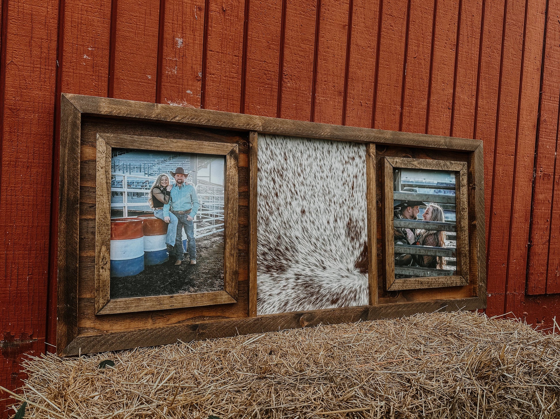 genuine cowhide - brandable picture frame