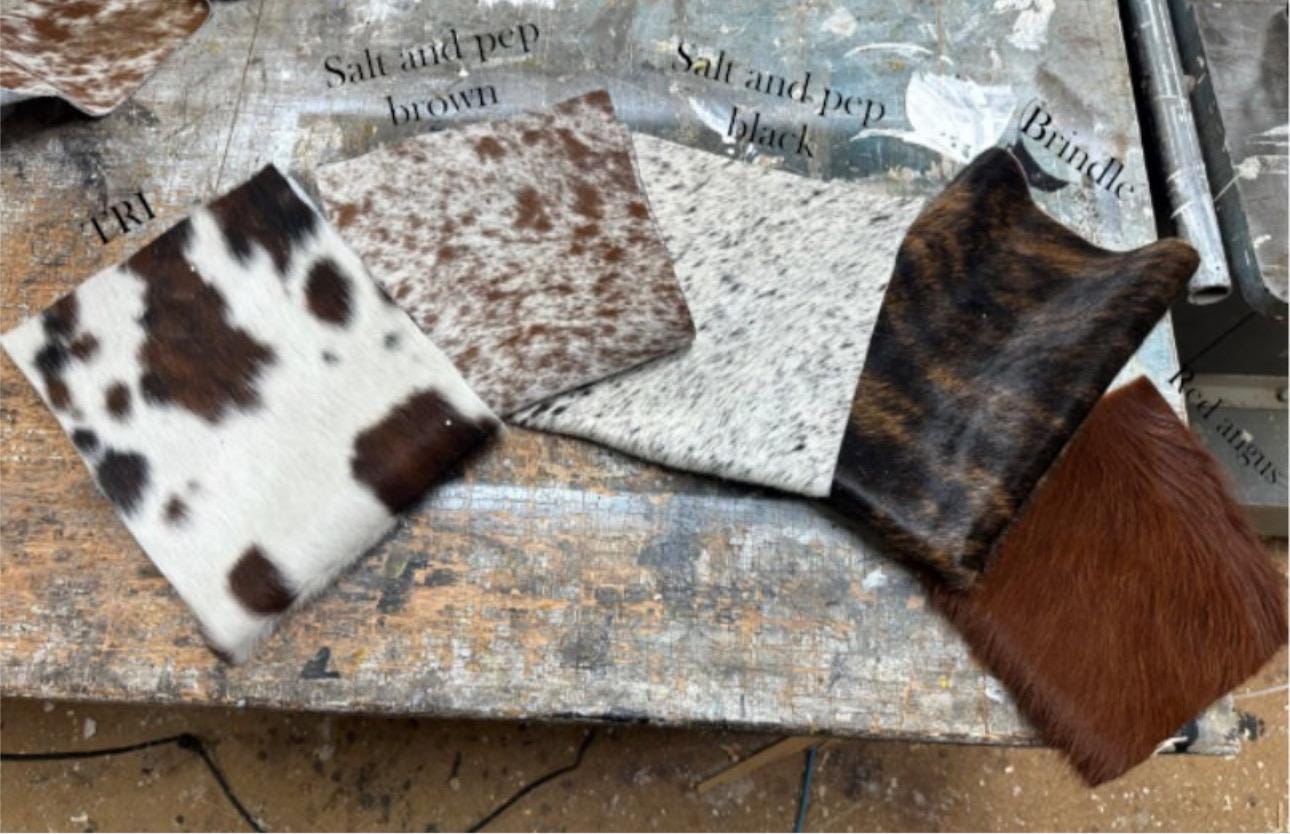Custom Cowhide Wedding Guest Book Sign: Western Decor