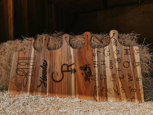 Engraved Western Cutting Board: Custom Design