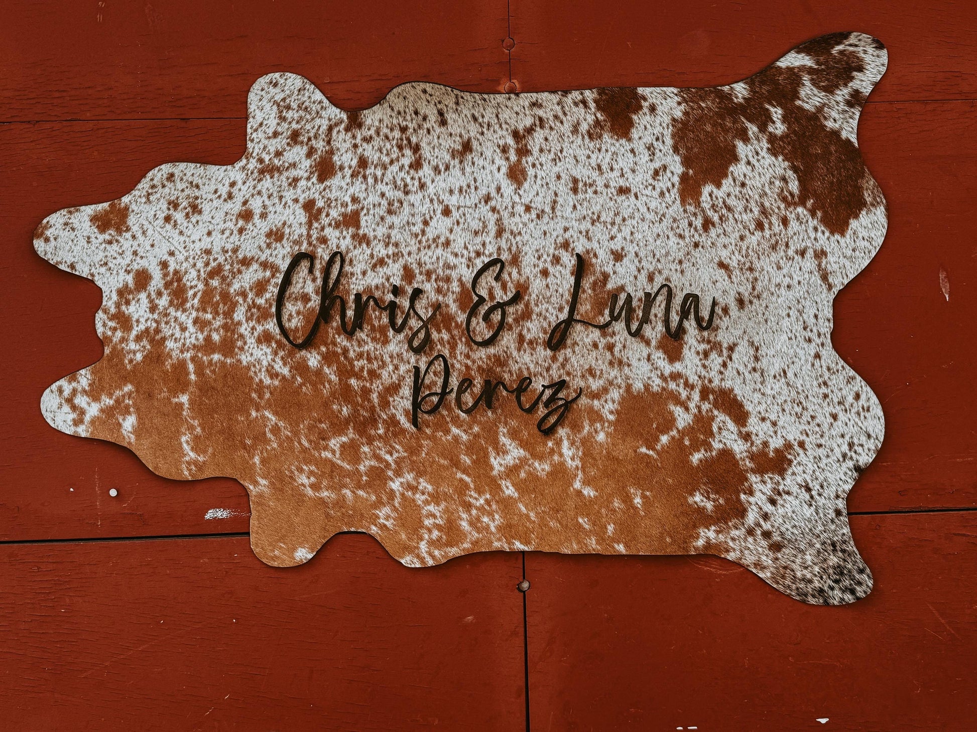 Customizable genuine leather cowhides