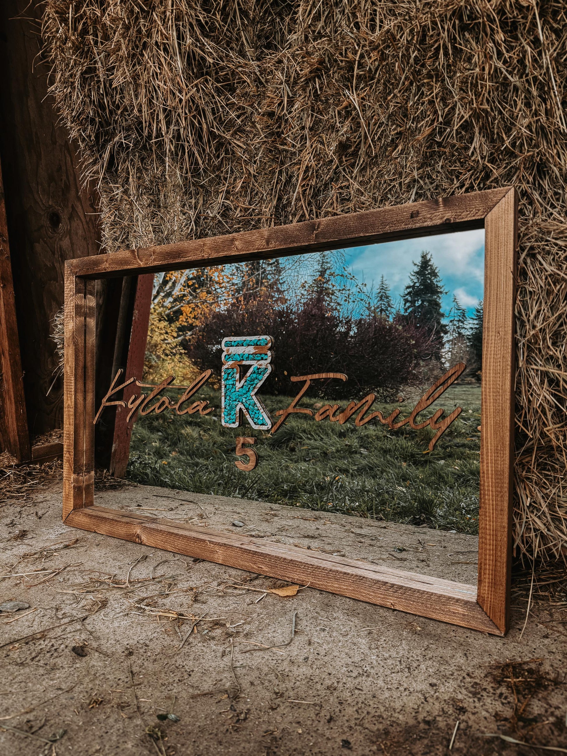 customizable framed mirror