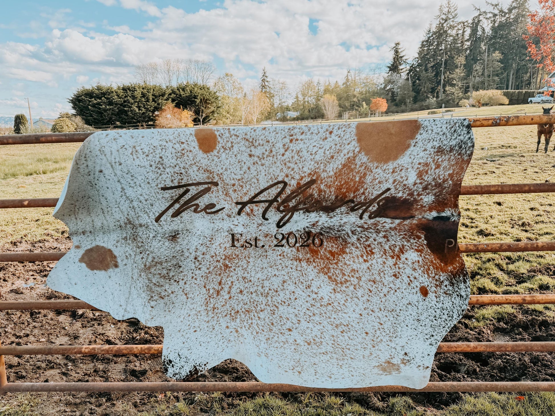 Customizable genuine leather cowhides