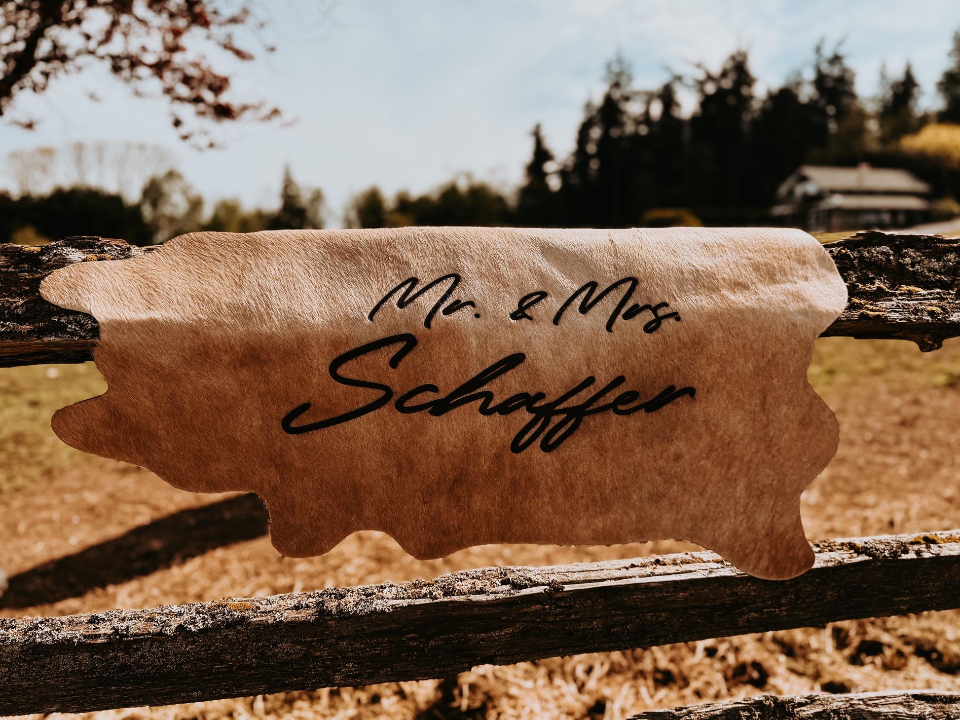 Customizable genuine leather cowhides