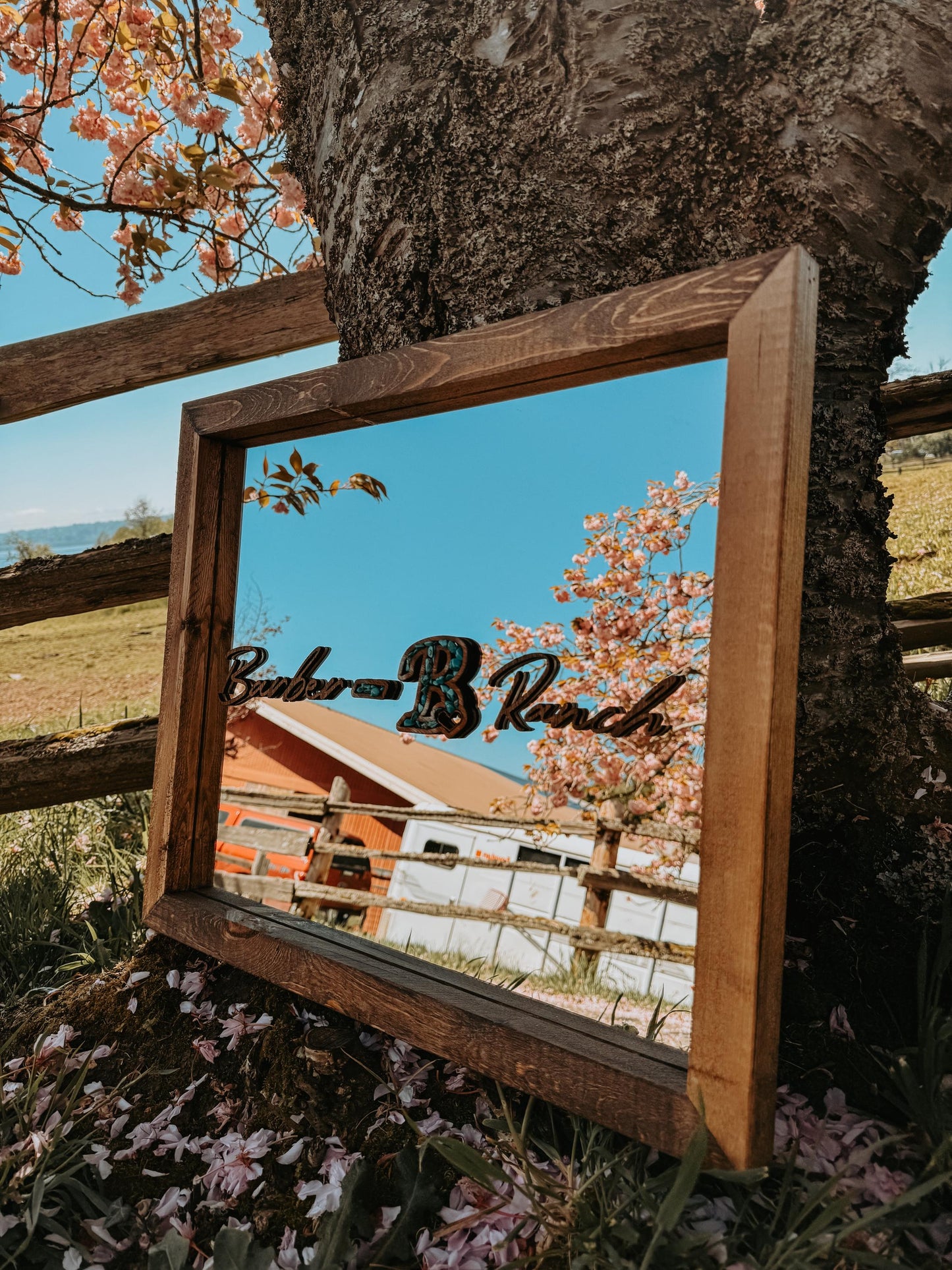 customizable framed mirror