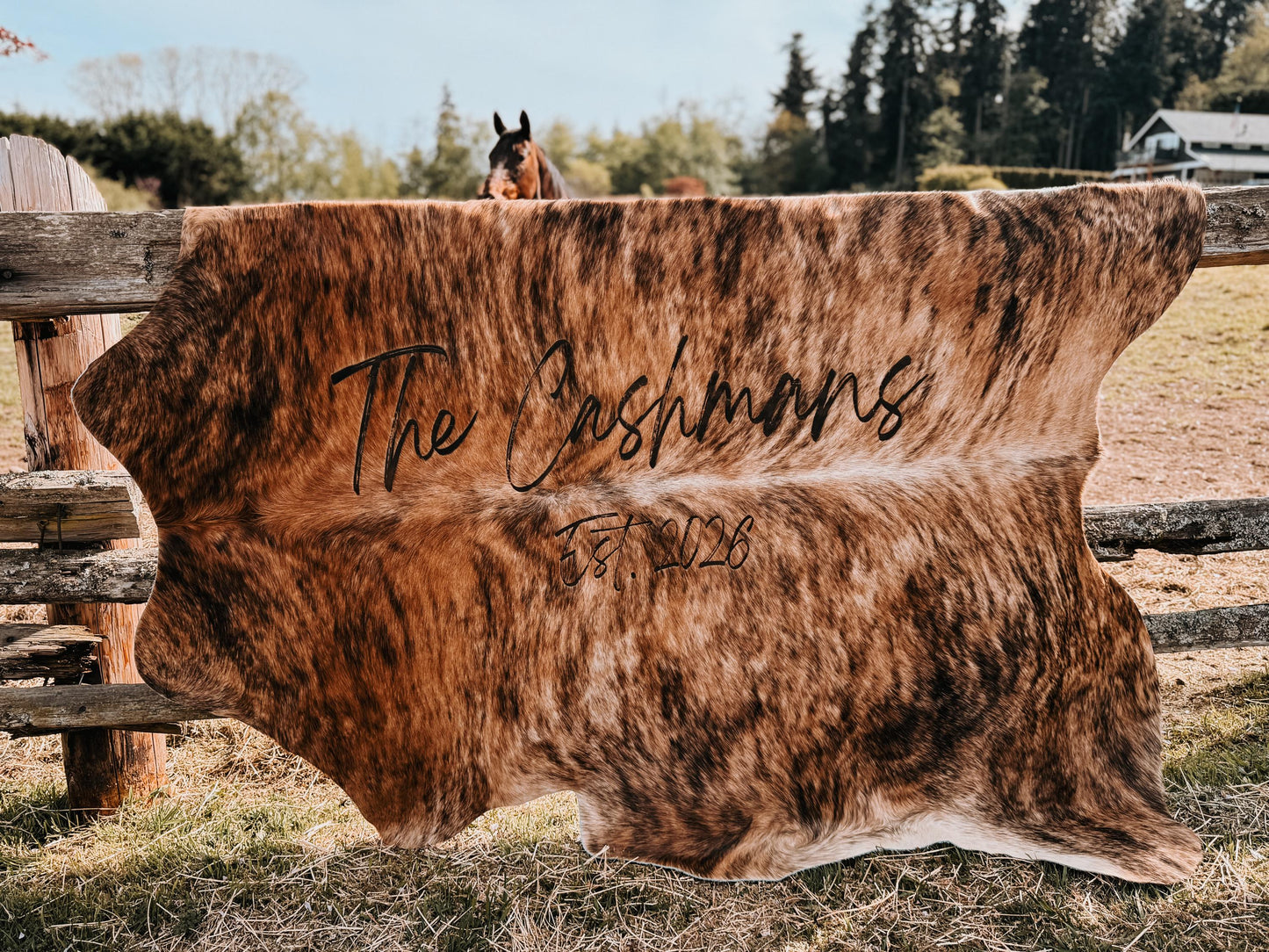 Customizable genuine leather cowhides