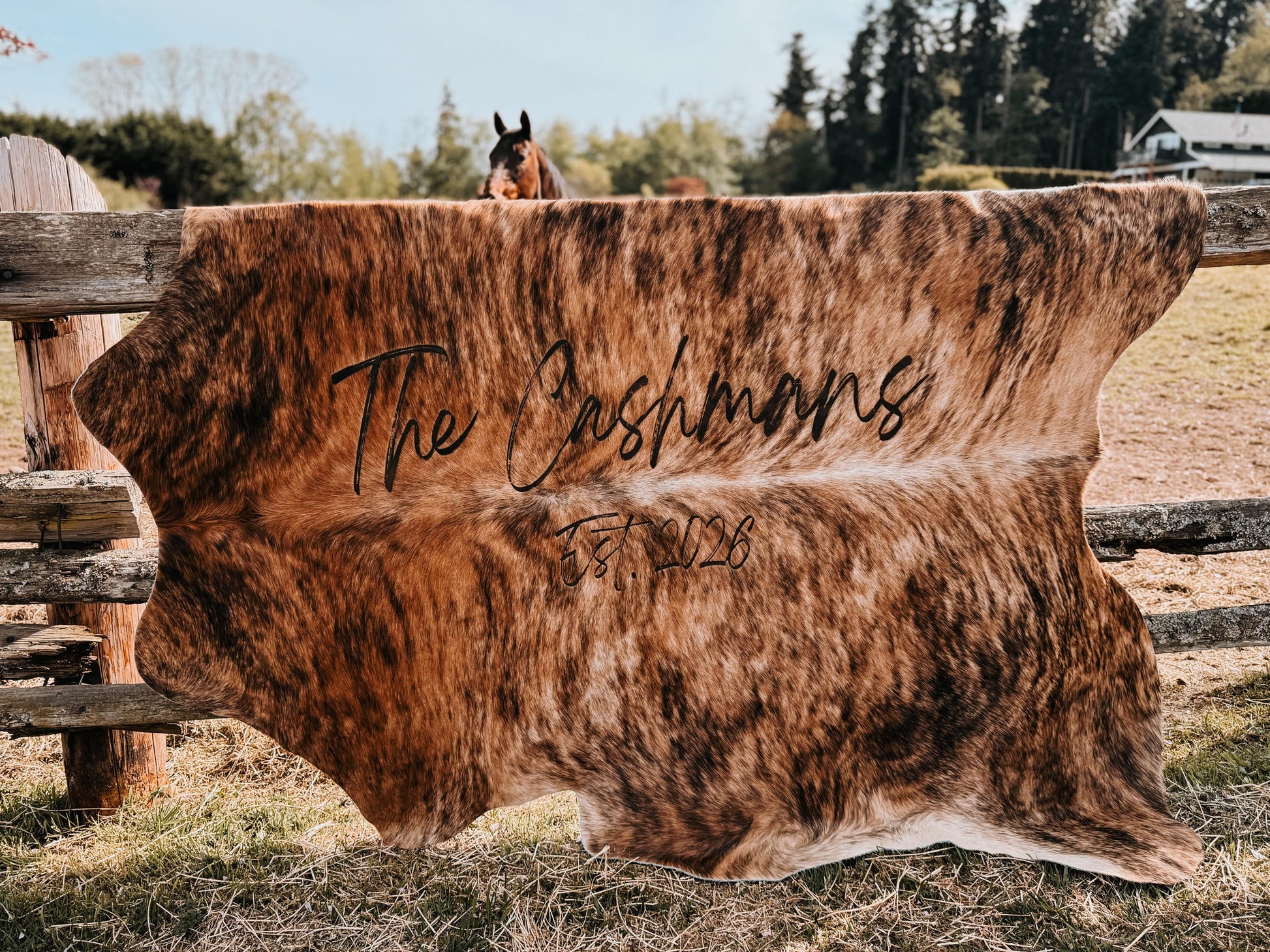Customizable genuine leather cowhides