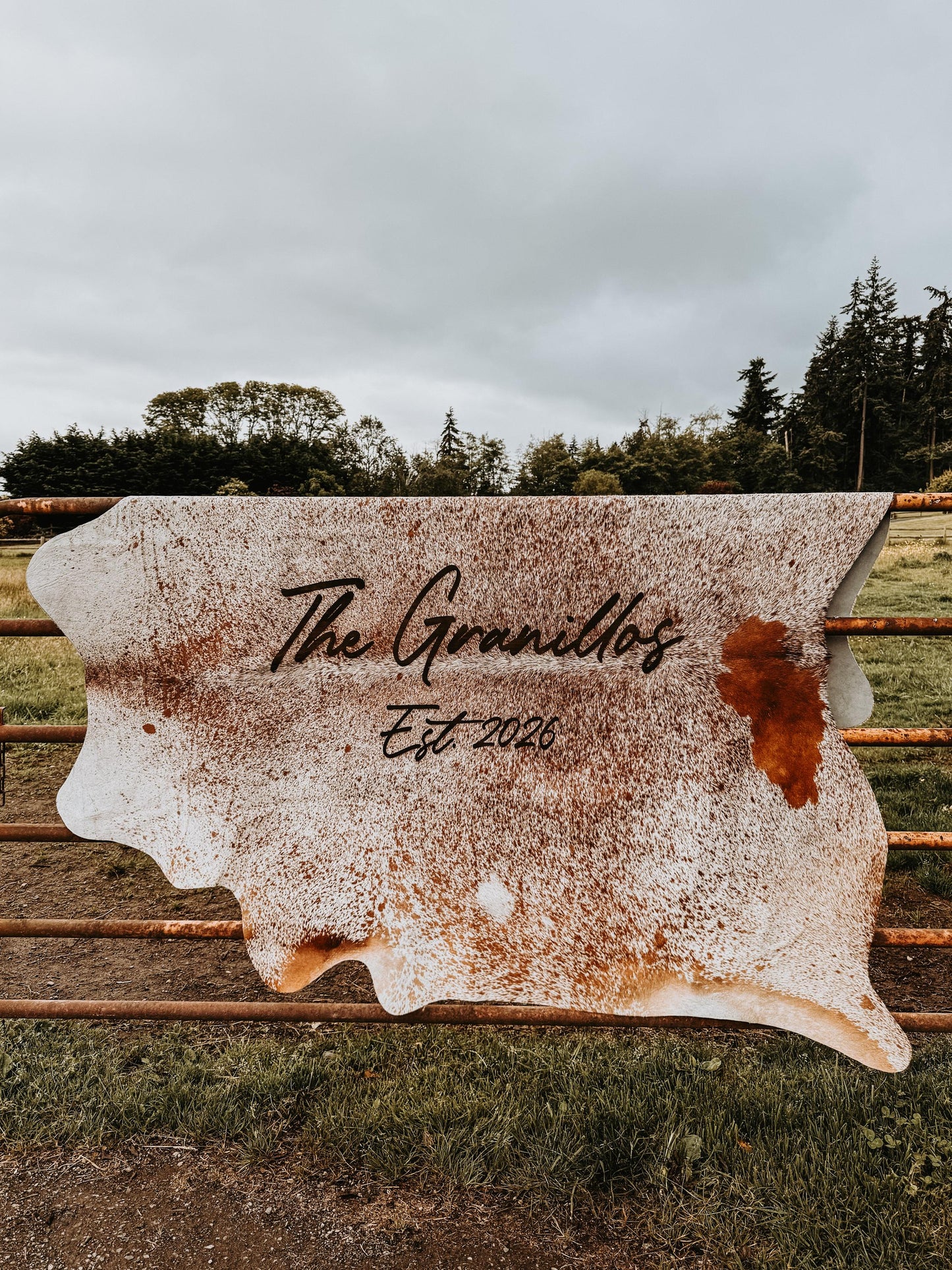 Customizable genuine leather cowhides