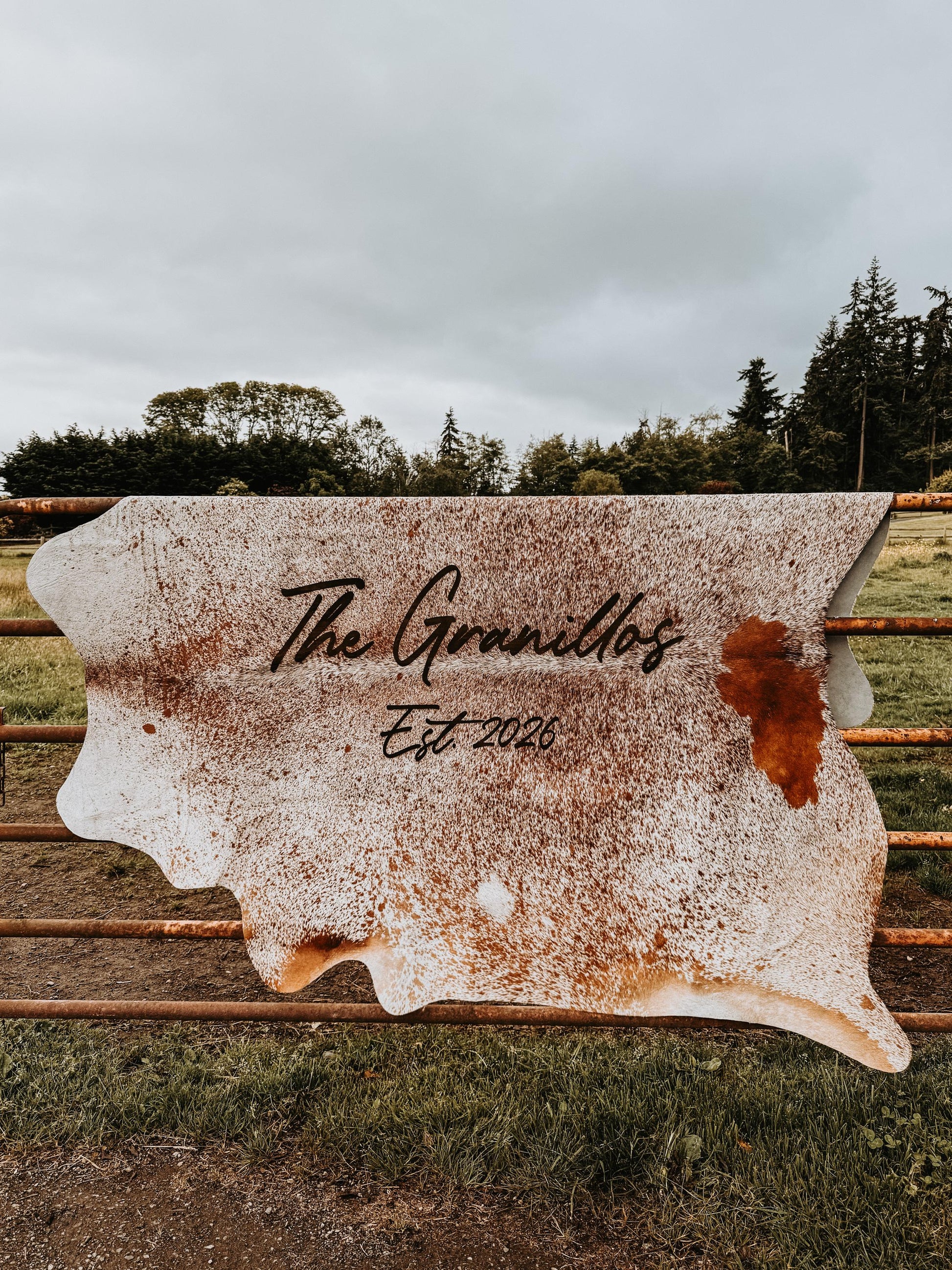 Customizable genuine leather cowhides